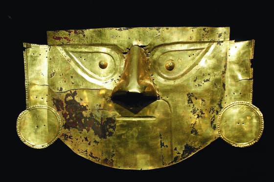 maschera funeraria inca