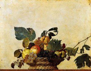Caravaggio Canestra di Frutta Michelangelo Merisi cctm arte cultura amore poesia bellezza italia latino america