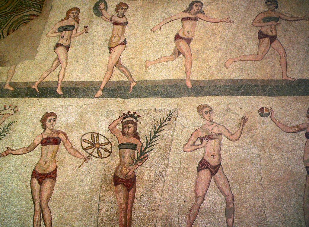 mosaici romana del Casale bikini cctm a noi piace leggere