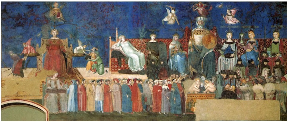 Ambrogio Lorenzetti Siena pittura buon governo cctm a noi piace leggere