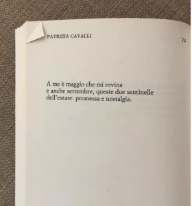 Patrizia Cavalli maggio e settembre estate poesia poeti italia cctm a noi piace leggere