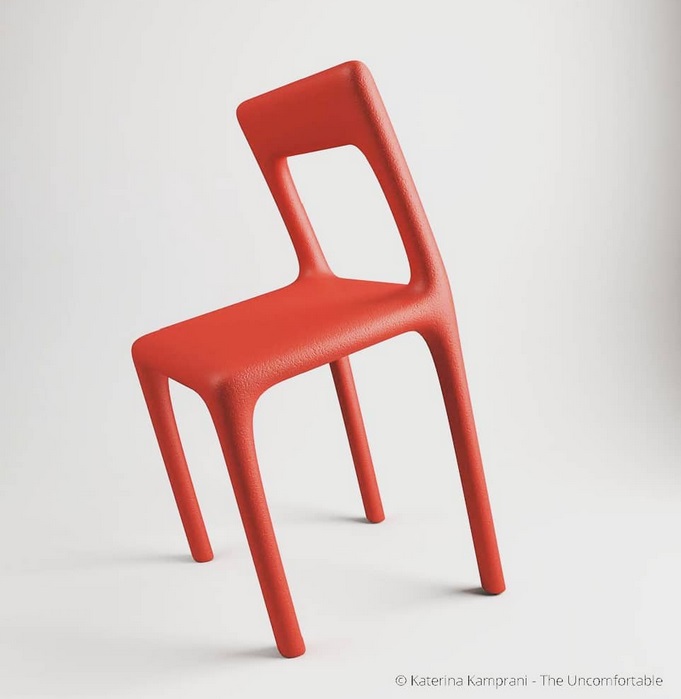 Uncomfortable Chair No2 katerina kamprani design cctm a noi piace leggere