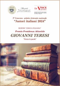 giovanni teresi fermo le parole cctm a noi piace leggere poesia Terzo Concorso Artististico Letterario Nazionale "Autori Italiani 2024