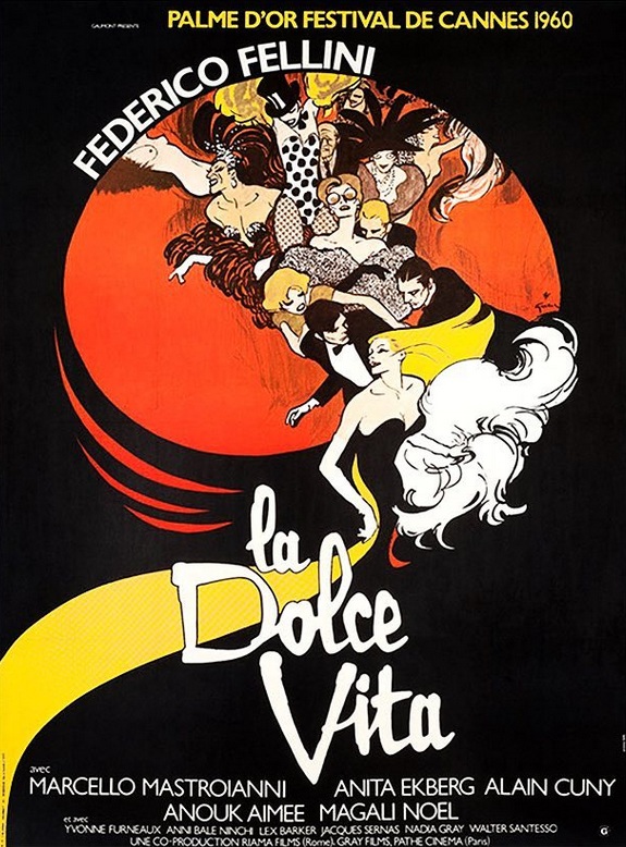 René Gruau (Italia) La dolce vita federico fellini dior pittura moda cinema cctm a noi piace leggere