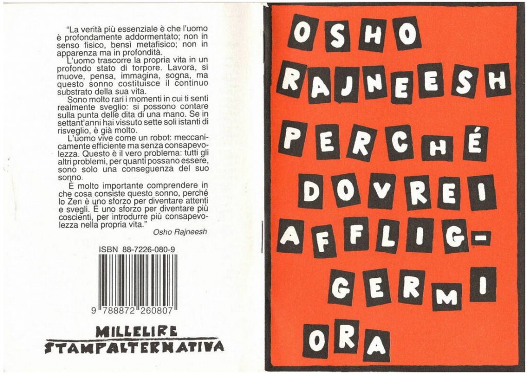 Millelire – Osho Rajneesh stampa alternativa libri cctm a noi piace leggere