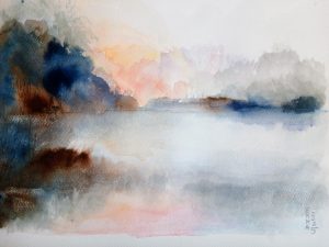 Emma Maria Pia Carosi (Italia) Infinito silenzio pittura arte cctm a noi piace leggere