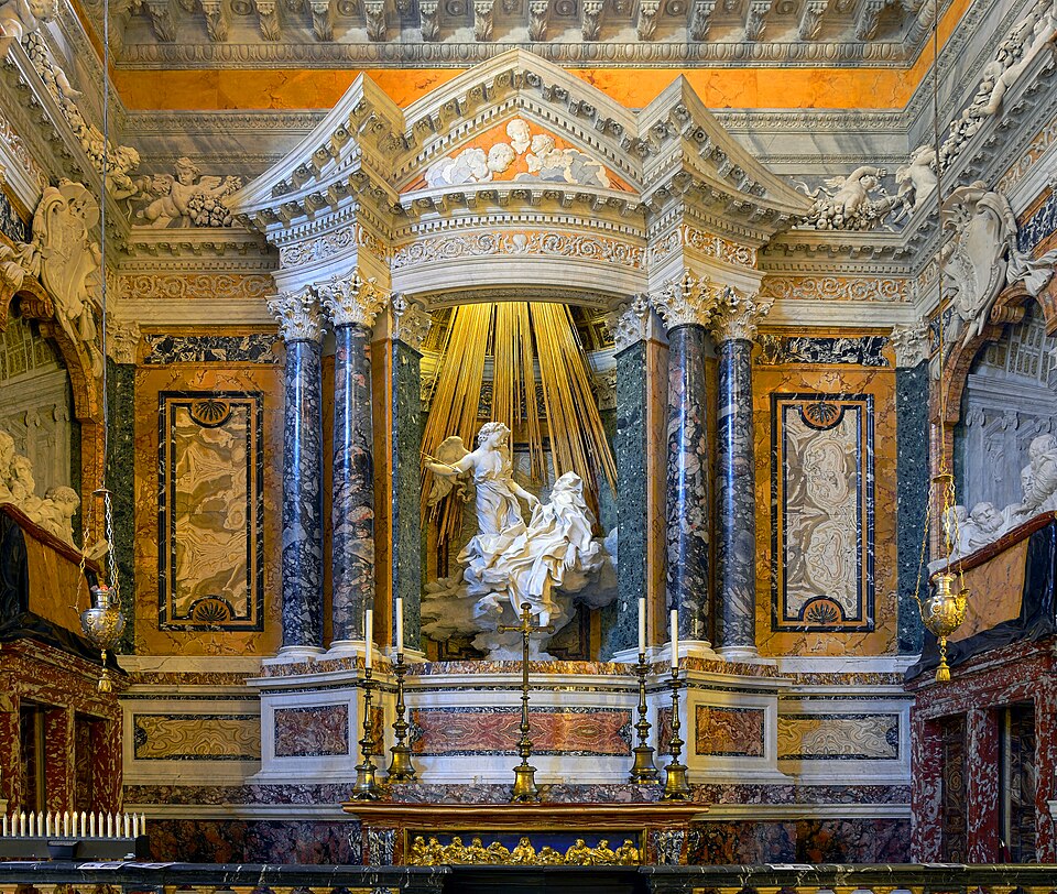 Gian Lorenzo Bernini (Italia) Estasi di santa Teresa, Ecstasy of Saint Teresa barocco roma cctm a noi piace leggere capolavori masterpiece