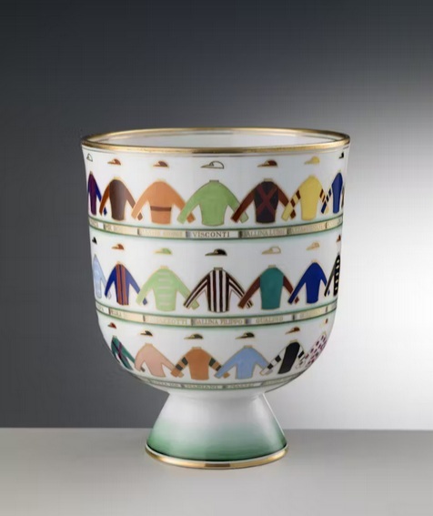 Gio Ponti per Richard Ginori porcellana coppa fantini Jockeys Bowl cctm a noi piace leggere museo Ginori sesto fiorentino