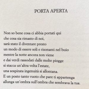 pierluigi cappello porta aperta poesia cctm a noi piace leggere qui noi buio pioggia