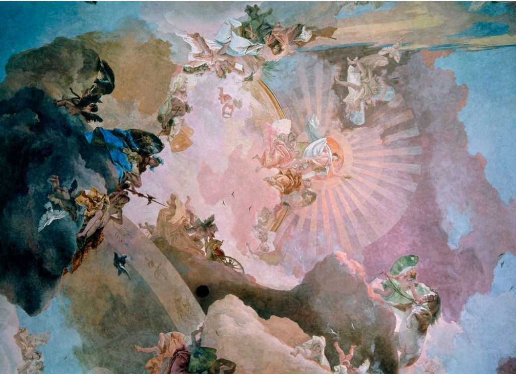 Giambattista Tiepolo a Würzburg affreschi rococò arte cctm capolavori a noi piace leggere capolavori