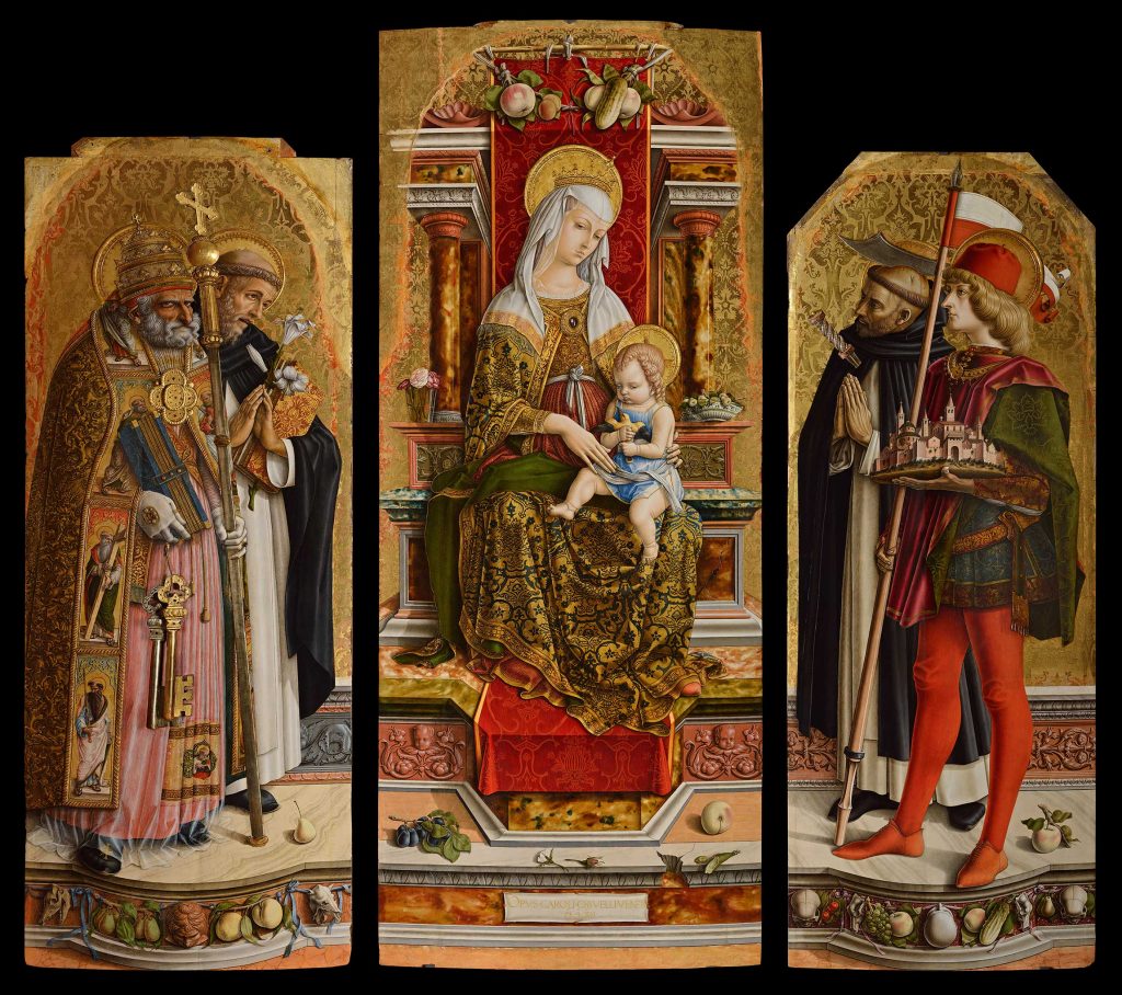 carlo crivelli trittico di camerino pinacoteca di brera milano pittura cctm arte Camerino Triptych