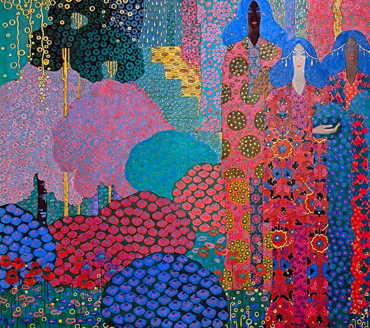 Vittorio Zecchin da Le Mille e una notte Museo d'arte moderna Ca' Pesaro, Venezia liberty arte pittura cctm a noi piace leggere