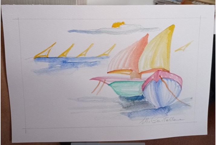 Michela Castellana (Italia) acquerello arte sangano cctm a noi piace leggere