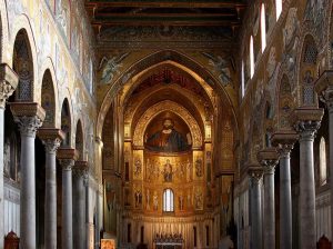 mosaici - Duomo di Monreale cristo pantocratore sicilia cctm a noi piace leggere Monreale Cathedral mosaics