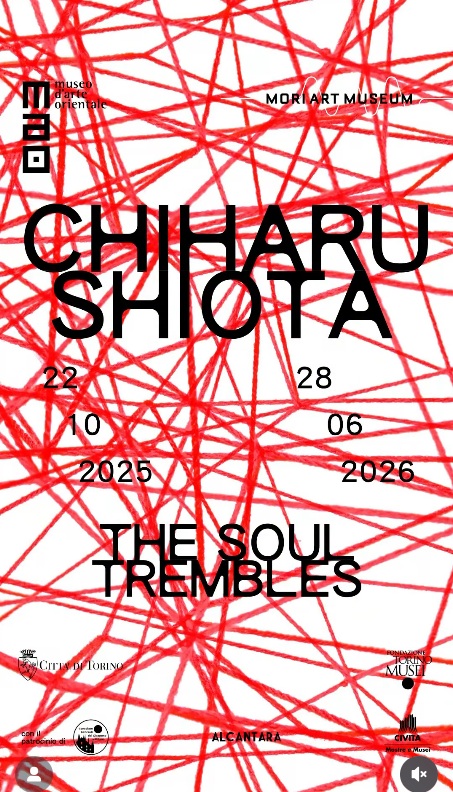 Chiharu Shiota: The Soul Trembles Dal 22 ottobre 2025 al 28 giugno 2026 il MAO Museo d’Arte Orientale di Torino cctm arte contemporanea