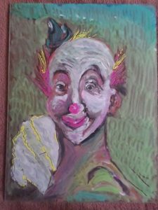Giovanni Teresi Il sorriso ingenuo del Clown pittura cctm a noi piace leggere arte