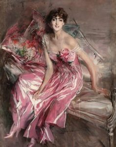 Giovanni Baldini La signora in rosa ritratto di Olivia de Subercaseaux Concha Parigi cctm a noi piace leggere arte pittura