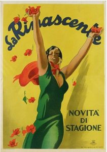 Marcello Dudovich per La Rinascente pittura Italia cctm a noi piace leggere poster