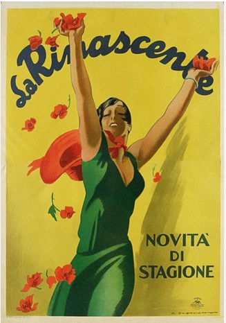 Marcello Dudovich per La Rinascente pittura Italia cctm a noi piace leggere poster