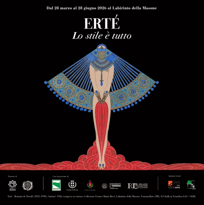 Erté Lo stile è tutto Labirinto della Masone Art Decò pittura Franco Maria Ricci cctm a noi piace leggere arte pittura