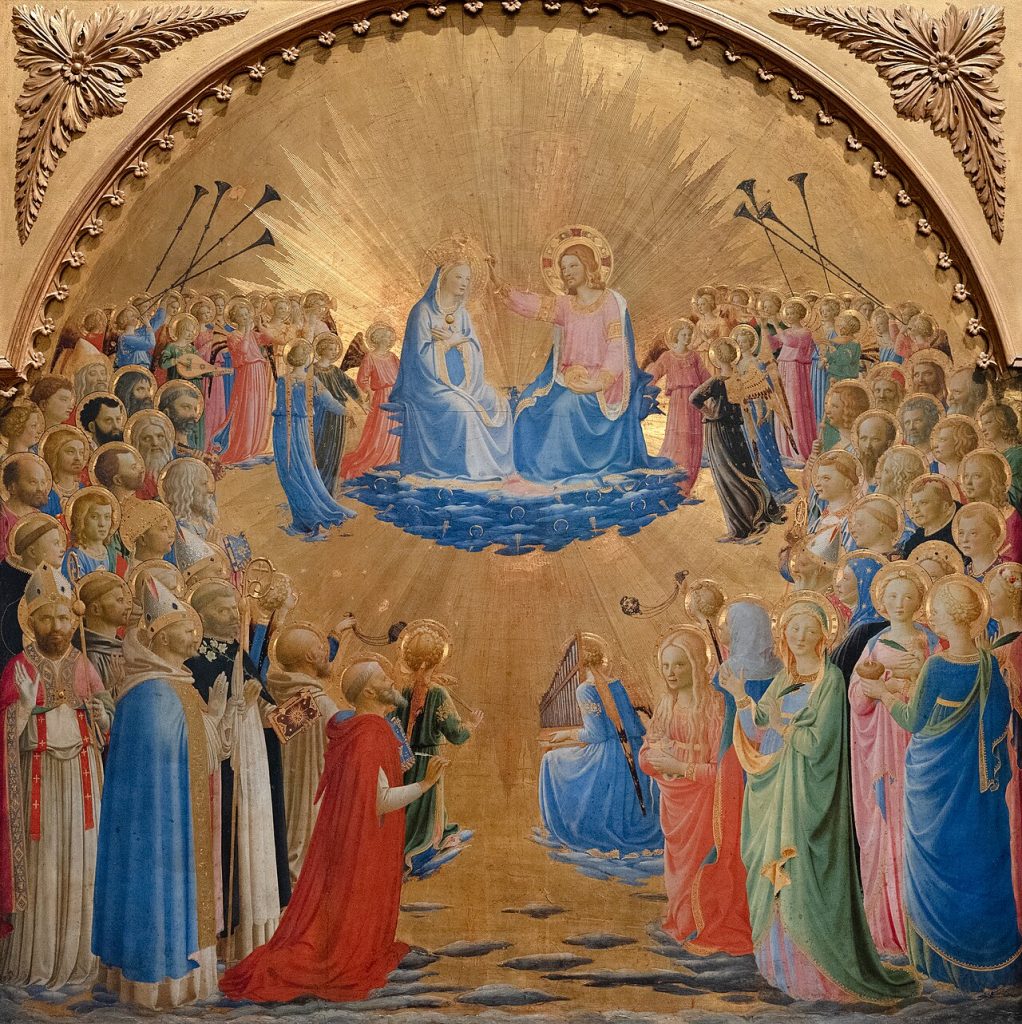 Beato Angelico Incoronazione della Vergine Giovanni da Fiesole Galleria degli Uffizi Firenze cctm art italy capolavori pittura 