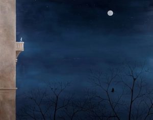 Umberto Saba Meditazione Sfuma il turchino in un azzurro tutto stelle luna cctm poesia a noi piace leggere