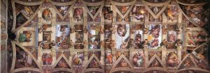 Michelangelo Buonarroti volta della Cappella Sistina, Sistine Chapel Ceiling Roma capolavori affresco cctm arte a noi piace leggere art Rome