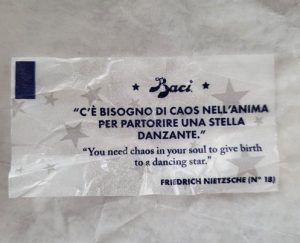 Baci Perugina - Friedrich Nietzsche caos stella danzante amore cctm a noi piace leggere Così parlò Zarathustra