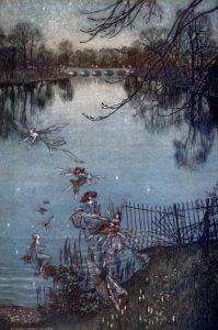 James Matthew Barrie (UK) Peter Pan nei Giardini di Kensington bambini fate Arthur Rackham 