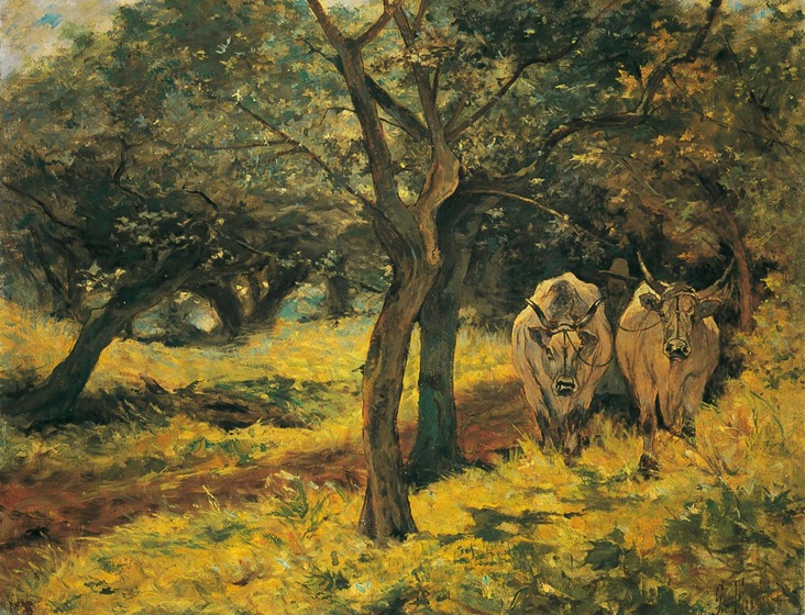 Giovanni Fattori (Italy) I buoi, 1890 Museo Civico Livorno arte pittura cctm a noi piace leggere