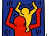 Keith Haring Baby on shoulders pop art pittura arte cctm a noi piace leggere